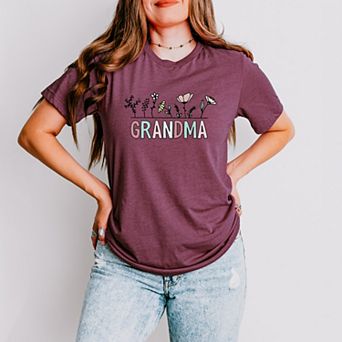 Simply Sage Market Grandma Flowers Short Sleeve Tee