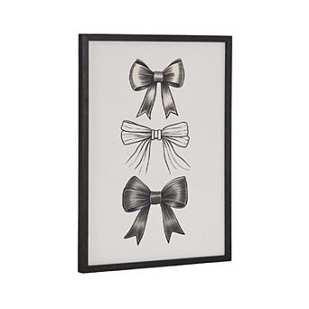 Gallery Coquette Preppy Retro Girly Black Bows Print by The Creative Bunch Studio