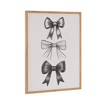 Gallery Coquette Preppy Retro Girly Black Bows Print by The Creative Bunch Studio