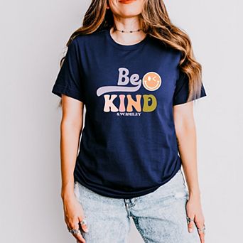 Simply Sage Market S.W.Smiley Be Kind Smiley Face Short Sleeve Tee