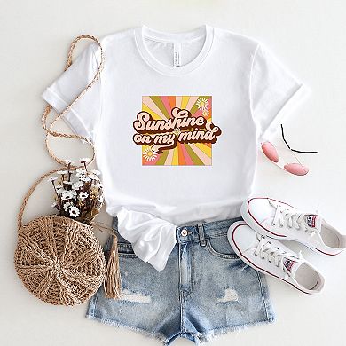 Simply Sage Market Retro Sunshine On My Mind Short Sleeve Tee