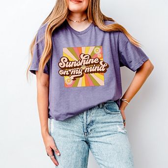 Simply Sage Market Retro Sunshine On My Mind Short Sleeve Tee