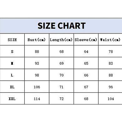 Women Blouse V-Neck Bubble Long Sleeve Top Stretchy T-Shirt