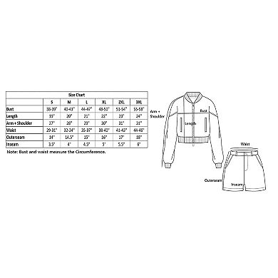 Women's Summer Track Jacket & Shorts Set