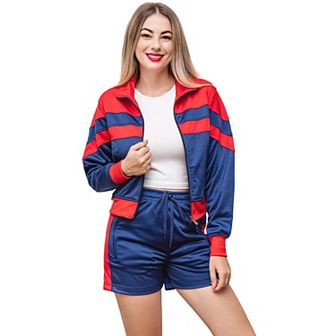 Women's Summer Track Jacket & Shorts Set
