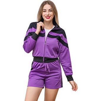 Women's Summer Track Jacket & Shorts Set