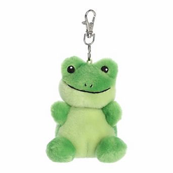 Aurora Mini Green Adorable Clip-On 4" Ribbits Frog Palm Pals