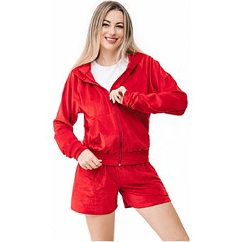 Women's Valvet Hoodie & Shorts Set
