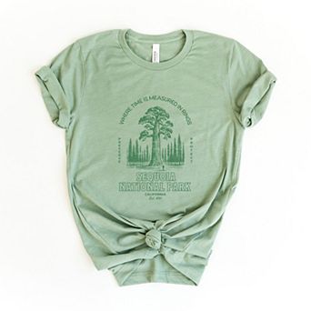 Sequoia National Park EST. 1890 - Womens Short Sleeve Graphic T-Shirt