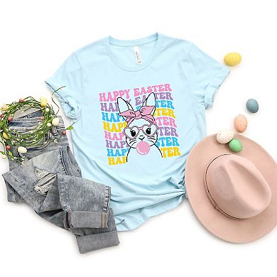Simply Sage Market Groovy Easter Bunny Short Sleeve Tee