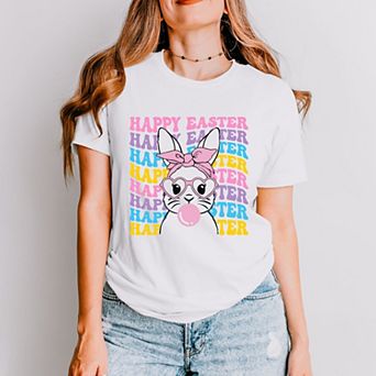 Simply Sage Market Groovy Easter Bunny Short Sleeve Tee