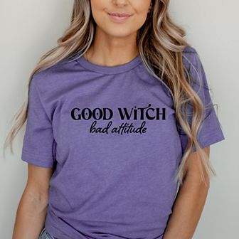 Simply Sage Market Good Witch Bad Attitude Short Sleeve Tee