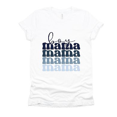 Simply Sage Market Boy Mama Stacked Colorful Short Sleeve Tee