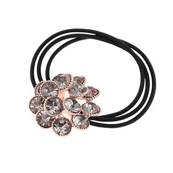 Flower Rhinestone Hair Elastic Band for Home 1 pc
