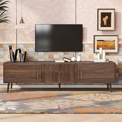 Merax Mid Century TV Stand with 2 Drawers, Media Console Table