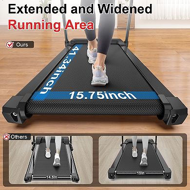 Merax Walking Mat Treadmills Portable for Home & Office LED Display