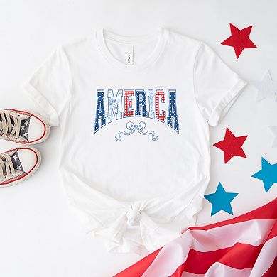 Simply Sage Market Coquette America Arched Short Sleeve Tee