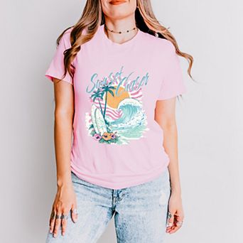 Simply Sage Market Sunset Chaser Waves Short Sleeve Tee