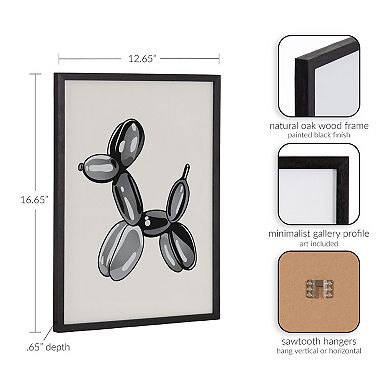 Gallery Black Bubble Balloon Dog Animal Print by The Creative Bunch Studio