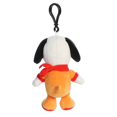 Aurora Mini Orange Peanuts 5" Astronaut Snoopy Clip-On Adorable Stuffed Animal