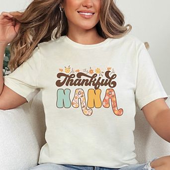 Simply Sage Market Thankful Nana Floral Short Sleeve Tee