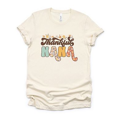 Simply Sage Market Thankful Nana Floral Short Sleeve Tee
