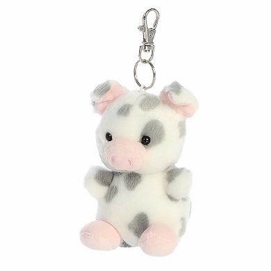 Aurora Mini Gray Adorable Clip-On 4" Piggles Spotted Piglet Palm Pals