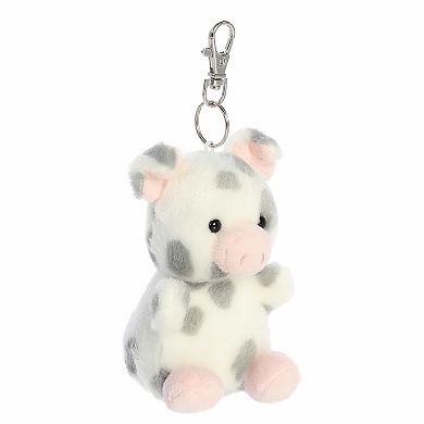 Aurora Mini Gray Adorable Clip-On 4" Piggles Spotted Piglet Palm Pals