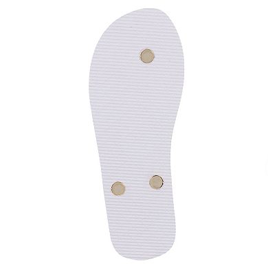 Juicy Couture Women's Shamrock Flip Flop Sandals