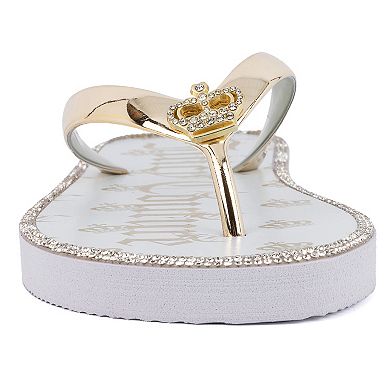 Juicy Couture Women's Shamrock Flip Flop Sandals