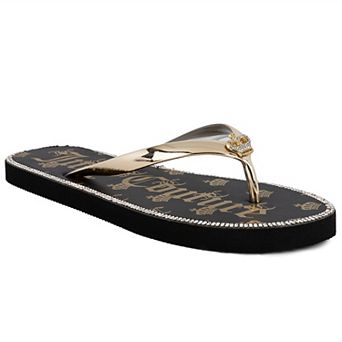 Juicy Couture Women's Shamrock Flip Flop Sandals