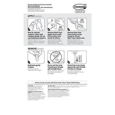 Command Mini Clear Hooks 17006CLR-ES