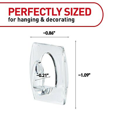 Command Mini Clear Hooks 17006CLR-ES