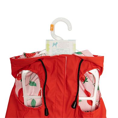 Woof Strawberry Pet Rain Coat