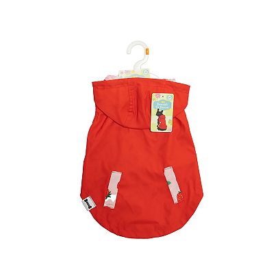 Woof Strawberry Pet Rain Coat