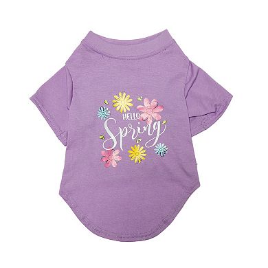 Woof Hello Spring Pet Shirt