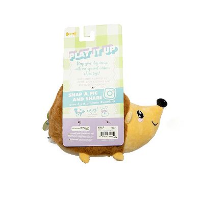 Woof Hedgehog Flowers Plush Pet Toy