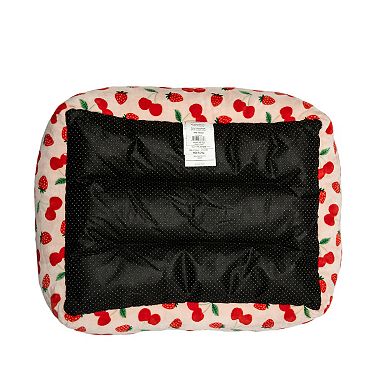 Woof Cherry Strawberry Cuddler Pet Bed