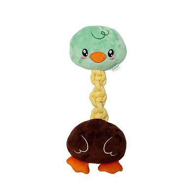 Woof Mallard Duck Rope Plush Dog Toy