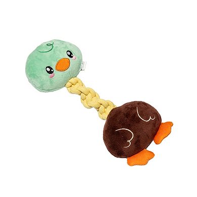 Woof Mallard Duck Rope Plush Dog Toy