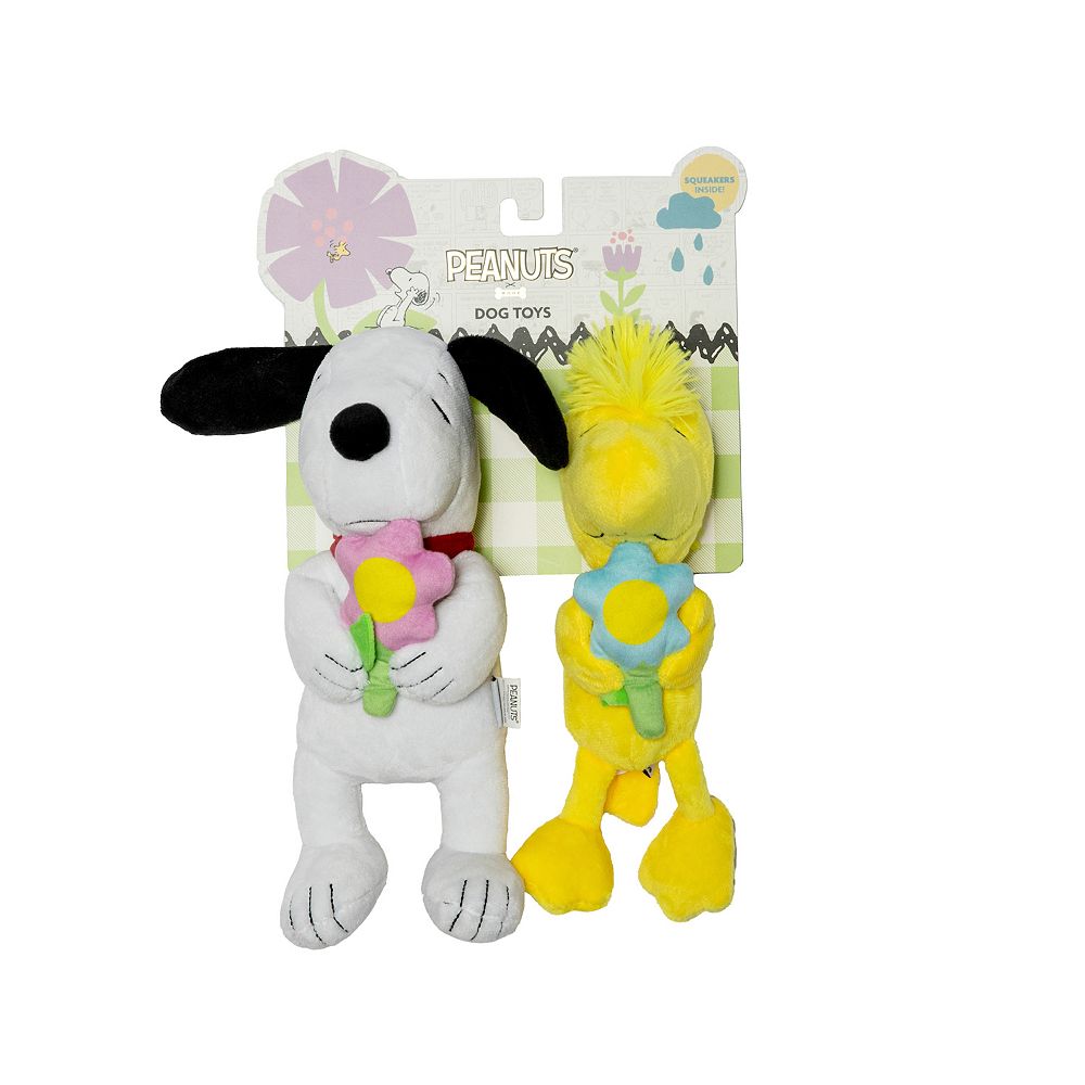 WOOF® 2-pk. Snoopy & Woodstock Plush Pet Toys