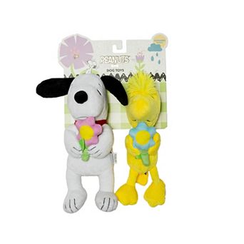 Woof 2 pk Snoopy & Woodstock Plush Pet Toys