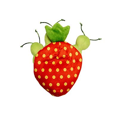 WOOF® Strawberry & Caterpillar Burrow Plush Pet Toy