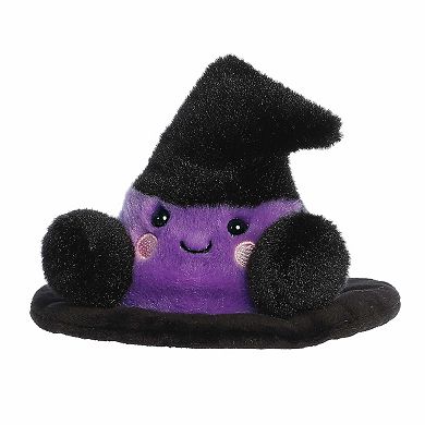 Aurora Mini Black Spooky Stuffed Animal 5" Rowena Witch Hat Palm Pals