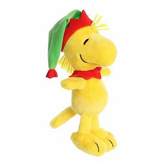 Aurora Medium Yellow Festive Stuffed Animal 8" Elf Woodstock Peanuts