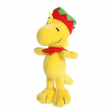 Aurora Medium Yellow Festive Stuffed Animal 8" Elf Woodstock Peanuts