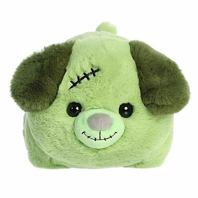Aurora Medium Green Spooky Stuffed Animal 10" Zach Zombie Dog Spudsters
