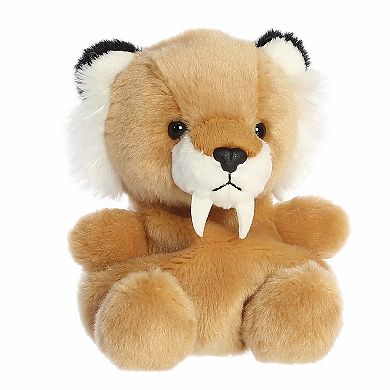Aurora Mini Brown Adorable Stuffed Animal 5" Ash Saber Tooth Tiger Palm Pals