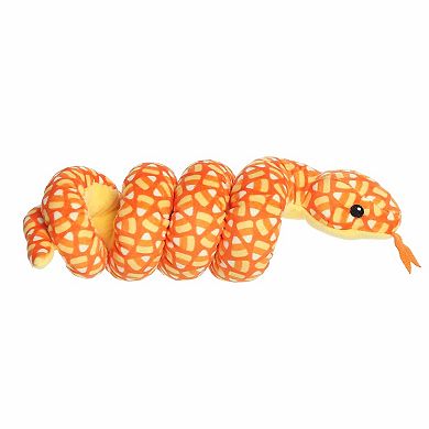 Aurora Small Orange Spooky Stuffed Animal Wrist Wranglers Candy Corn Snake