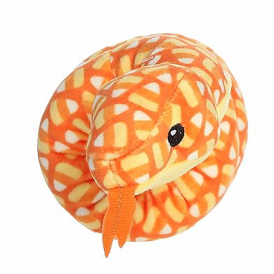 Aurora Small Orange Spooky Stuffed Animal Wrist Wranglers Candy Corn Snake